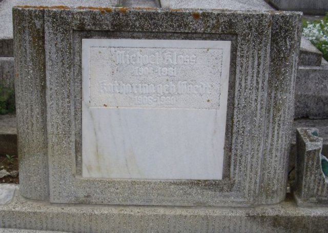 Kloess Michael 1904-1981 Waedt Kath 1906-1980 Grabstein